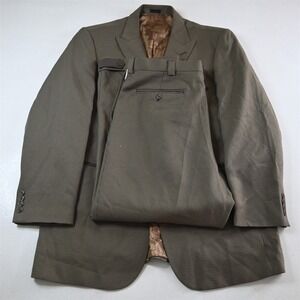 Falcone 44R 36x30 Brown Houndstooth Mens Jacket Pants Suit‎